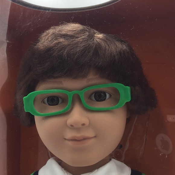 My Life as School Boy 18 Inch Fashion Doll Brown Eyes Green Glasses Brow… - Picture 2 of 15